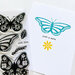 Catherine Pooler Designs - Clear Photopolymer Stamps - Flourished Butterflies