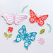 Catherine Pooler Designs - Clear Photopolymer Stamps - Flourished Butterflies