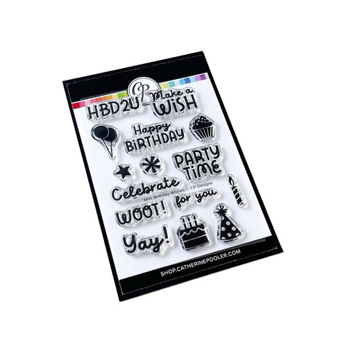 Catherine Pooler Designs - Birthday On The Go Collection - Clear Photopolymer Stamps - Stamps - Mini Birthday Wishes