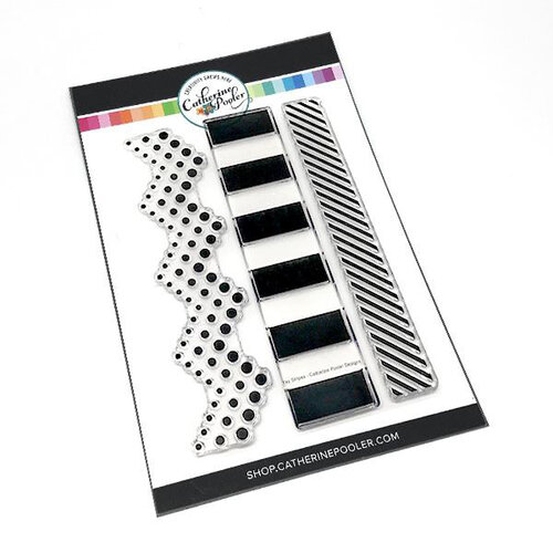 Catherine Pooler Designs - Clear Photopolymer Stamps - YAY Stripes!