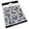 Catherine Pooler Designs - Love N Hearts Collection - Stencils - Scribbled Hearts