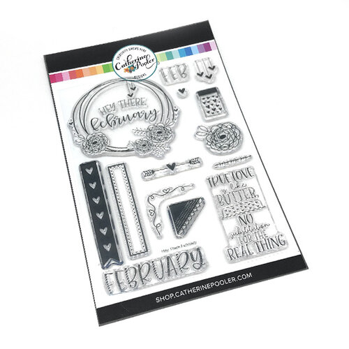 Catherine Pooler Designs - Clear Photopolymer Stamps - Hey There, February