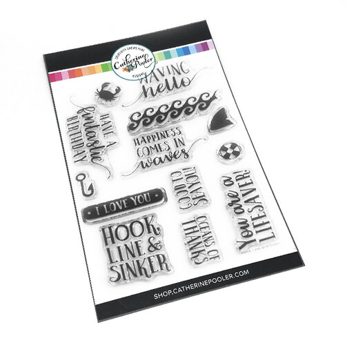 Catherine Pooler Designs - Anchors Away Collection - Clear Photopolymer Stamps - Hook, Line and Sinker