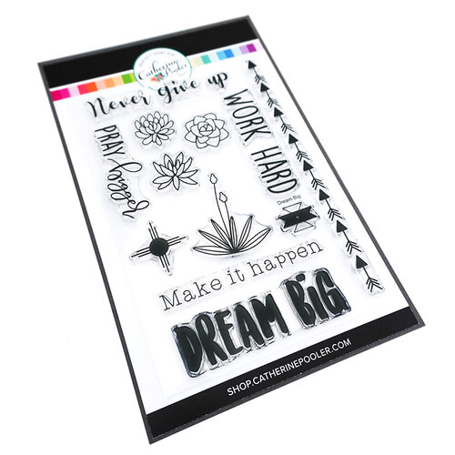 Catherine Pooler Designs - Out West Collection - Clear Photopolymer Stamps - Dream Big Sentiment