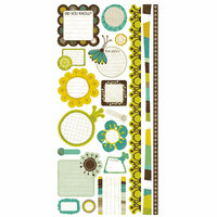 Crate Paper - Brook Collection - Cardstock Stickers - Journal