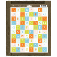Crate Paper - Letter Stickers - Carnival, CLEARANCE