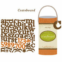 Crate Paper - Crateboard - Chipboard Alphabet, Numbers and Punctuation -  Crush Collection - Orange County, CLEARANCE