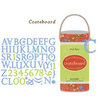 Crate Paper - Crateboard - Chipboard Alphabet, Numbers and Punctuation -  Brunch Collection - Periwinkle, CLEARANCE