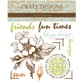 Crate Paper - Rub Ons - Crate Accents - Crush Collection, CLEARANCE