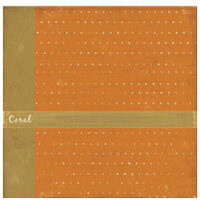 Crate Paper - Double Sided Textured Paper - Crush Collection - Coral, CLEARANCE