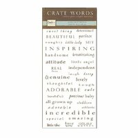 Crate Paper - Rub Ons - Crate Words - Descriptions