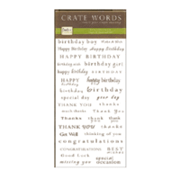 Crate Paper - Rub Ons - Crate Words - Sentiments