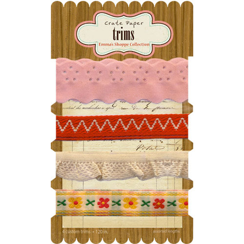 Crate Paper - Emma's Shoppe Collection - Ribbon and Trims