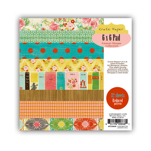 Crate Paper - Emma's Shoppe Collection - 6 x 6 Paper Pad