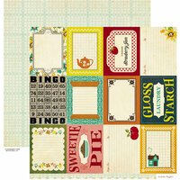 Crate Paper - Farmhouse Collection - 12 x 12 Double Sided Paper - Accent Cuts