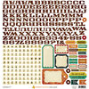 Crate Paper - Farmhouse Collection - Cardstock Stickers - Alphabet and Labels