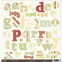 Crate Paper - Alphabet Diecuts - Holly Collection, CLEARANCE