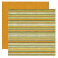 Crate Paper - Lemon Grass Collection - 12 x 12 Double Sided Textured Paper - Straw, CLEARANCE