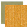 Crate Paper - Lemon Grass Collection - 12 x 12 Double Sided Textured Paper - Tangerine, CLEARANCE