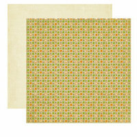 Crate Paper - Lemon Grass Collection - 12 x 12 Double Sided Textured Paper - Orchard, CLEARANCE