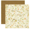 Crate Paper - Lemon Grass Collection - 12 x 12 Double Sided Textured Paper - Poppy Seed