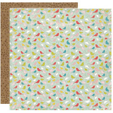 Crate Paper - Lillian Collection - 12 x 12 Double Sided Textured Paper - Gathering, CLEARANCE