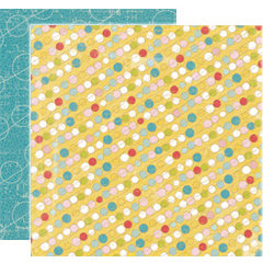 Crate Paper - Lillian Collection - 12 x 12 Double Sided Textured Paper - Blissful, CLEARANCE