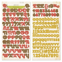 Crate Paper - Lillian Collection - Alphabet Stickers - Alpha Twist