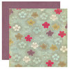 Crate Paper - Mia Collection - 12 x 12 Double Sided Textured Paper - Water Lily, CLEARANCE