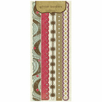 Crate Paper - Mia Collection - Glitter Borders, CLEARANCE