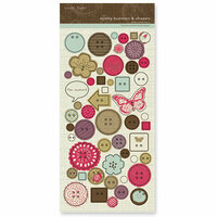 Crate Paper - Mia Collection - Epoxy Buttons and Shapes, CLEARANCE