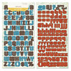 Crate Paper - Orbit Collection - Alphabet Stickers - Alpha Twist, CLEARANCE