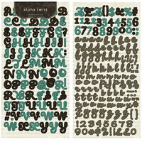 Crate Paper - Prudence Collection - Alphabet Stickers - Alpha Twist, CLEARANCE