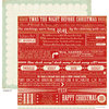 Crate Paper - Peppermint Collection - Christmas - 12 x 12 Double Sided Paper - St Nick