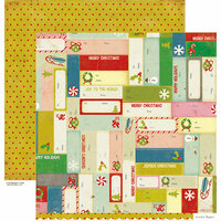 Crate Paper - Peppermint Collection - Christmas - 12 x 12 Double Sided Paper - Present
