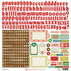 Crate Paper - Peppermint Collection - Christmas - Cardstock Stickers - Alphabet and Labels