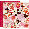 Crate Paper - Pink Plum Collection - 12 x 12 Double Sided Paper - Raspberry