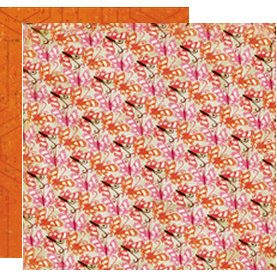 Crate Paper - Pink Plum Collection - 12 x 12 Double Sided Paper - Peach