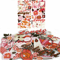 Crate Paper - Pink Plum Collection - Chipboard Stickers - Accents, CLEARANCE