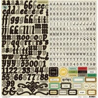 Crate Paper - Portrait Collection - Cardstock Stickers - Alphabet and Labels