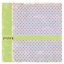 Crate Paper - Double Sided Textured Paper - Samantha Collection - Poppy, CLEARANCE