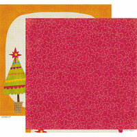 Crate Paper - Snow Day Collection - Christmas - 12 x 12 Double Sided Paper - Blizzard
