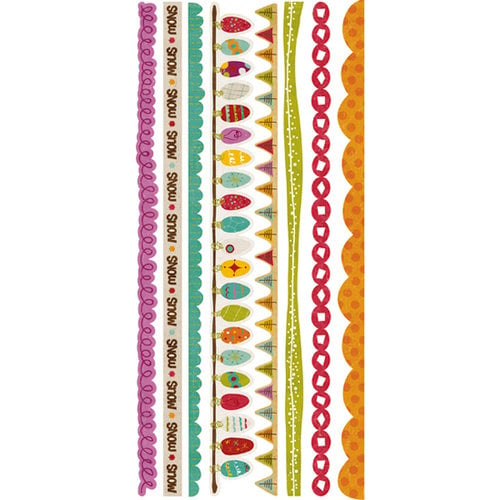 Crate Paper - Snow Day Collection - Christmas - Cardstock Stickers - Border