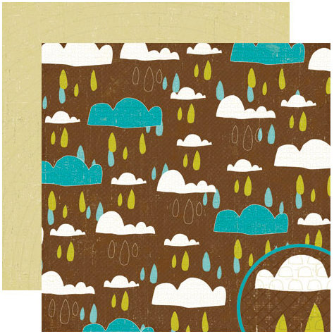 Crate Paper - Season Collection - 12 x 12 Double Sided Paper - Showers, CLEARANCE