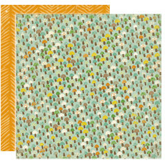 Crate Paper - Little Sprout Collection - 12 x 12 Double Sided Textured Paper - Meadow, CLEARANCE