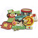 Crate Paper - Toy Box Collection - Layered Chipboard Stickers - Buttons Felt and Rhinestone Accents