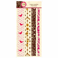 C R Gibson - Tapestry - Ruby Lemonade Collection - Fabric Border Stickers, CLEARANCE