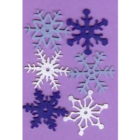 Creative Impressions - Felt Snowflakes - Winter - Medium
