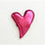 Creative Impressions - Brads - Pink Metallic Curved Heart