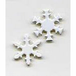 Creative Impressions - Brads - Snowflake - White